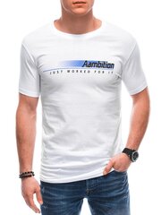Marškinėliai vyrams Edoti, balti kaina ir informacija | Vyriški marškinėliai | pigu.lt
