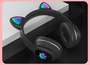 Беспроводные RGB-наушники со светодиодными кошачьими ушками LIVMAN L400 цена и информация | Наушники | pigu.lt