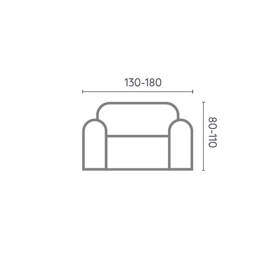 Belmarti dvivietės sofos užvalkalas Milan 130 - 180 cm цена и информация | Baldų užvalkalai | pigu.lt
