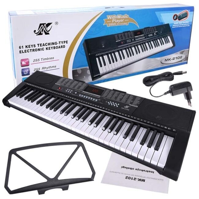 Vargonų klavišai Keyboard MK 2102 kaina ir informacija | Priedai muzikos instrumentams | pigu.lt