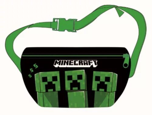 Juosmens krepšys berniukams Minecraft, žalia kaina ir informacija | Aksesuarai vaikams | pigu.lt