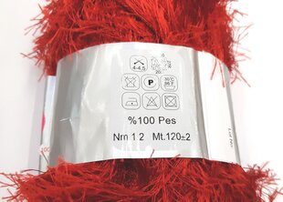 Пряжа для вязания CELEBI Yumos, цвет красный 00RA цена и информация | Принадлежности для вязания | pigu.lt