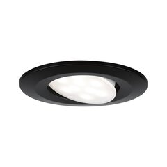 LED Встраиваемый светильник Calla Swiveling IP65 круглый 90мм 30° 6Вт 500лм 230В 4000К Черный матовый цена и информация | Монтируемые светильники, светодиодные панели | pigu.lt