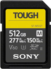 Sony Sdxc 512GB M Tough UHS-II U3 ​​V60 цена и информация | Карты памяти для фотоаппаратов, камер | pigu.lt