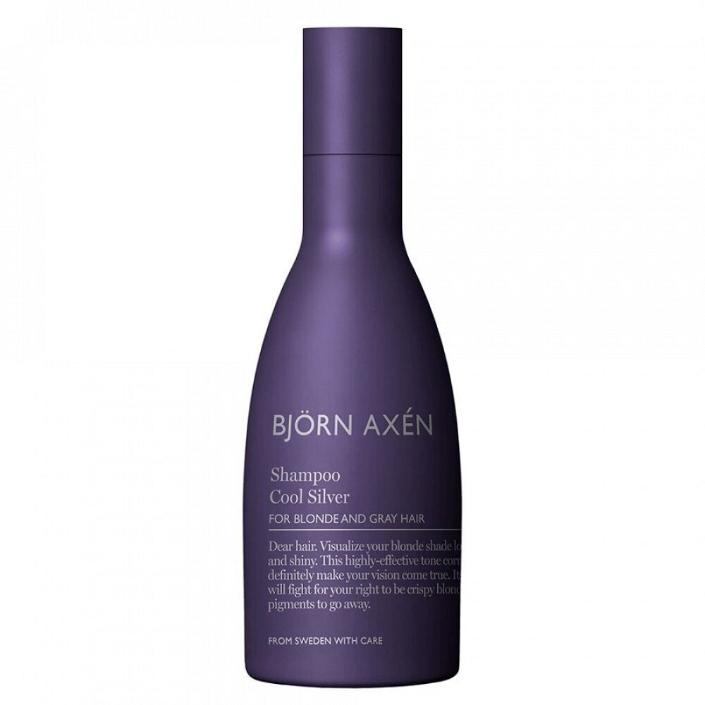 Geltonus atspalvus neutralizuojantis šampūnas Björn Axén Cool Silver Shampoo, 250 ml kaina ir informacija | Šampūnai | pigu.lt