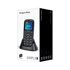 Kruger & Matz KM0922 4G 4,5 см (1,77") 72 г Черный, телефон для пожилых людей цена и информация | Мобильные телефоны | pigu.lt