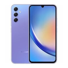 Samsung Galaxy A34 5G 6/128ГБ SM-A346BLVAEUB Light Violet цена и информация | Мобильные телефоны | pigu.lt