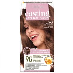 Plaukų dažai L'oreal Paris Casting Natural Gloss Nr. 623 Nougat Dark Blonde kaina ir informacija | Plaukų dažai | pigu.lt