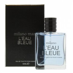 Tualetinis vanduo Milano L'Eau Bleue EDT vyrams, 50 ml kaina ir informacija | Kvepalai vyrams | pigu.lt