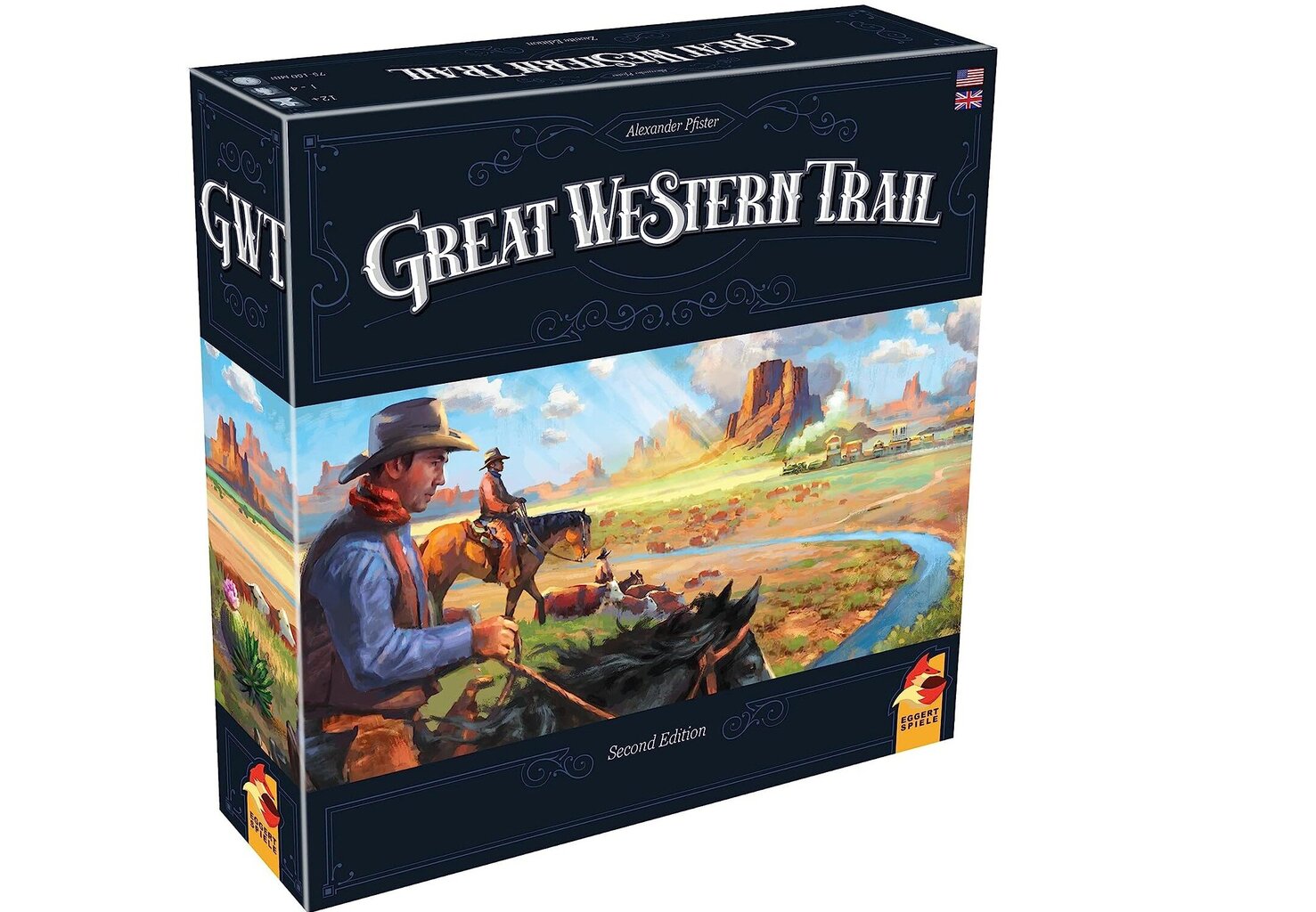 Stalo žaidimas Great Western Trail Second Edition, EN kaina ir informacija | Stalo žaidimai, galvosūkiai | pigu.lt