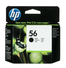 Rašalo kasetė HP 56, juoda kaina ir informacija | Kasetės rašaliniams spausdintuvams | pigu.lt
