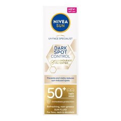 Veido kremas nuo dėmių Nivea Sun Spot Control Luminous 630®, SPF50+, 40 ml kaina ir informacija | Veido kremai | pigu.lt