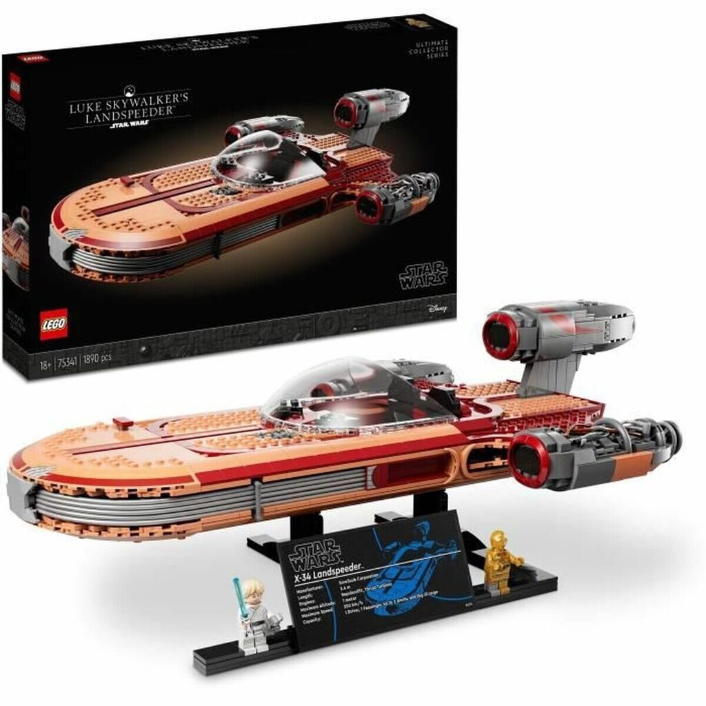 75341 LEGO® Star Wars Luke Skywalker’s Landspeeder kaina ir informacija | Konstruktoriai ir kaladėlės | pigu.lt