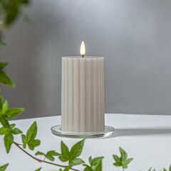 LED Pillar Candle Flamme Stripe 061-67 цена и информация | Подсвечники, свечи | pigu.lt