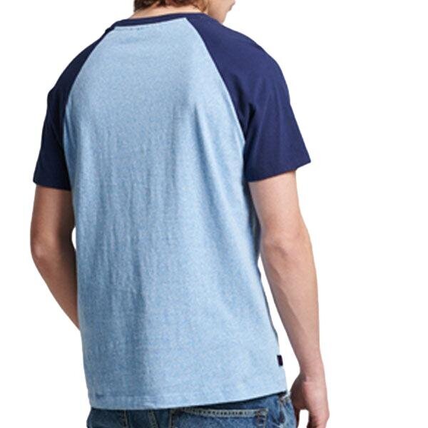 Marškinėliai vyrams Superdy, mėlyni цена и информация | Vyriški marškinėliai | pigu.lt