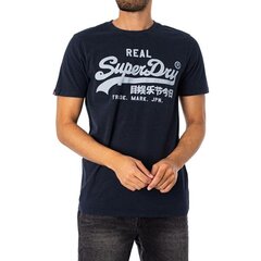 Vintage vl tee superdry for men's navy m1011472a98t M1011472A98T цена и информация | Футболка мужская | pigu.lt