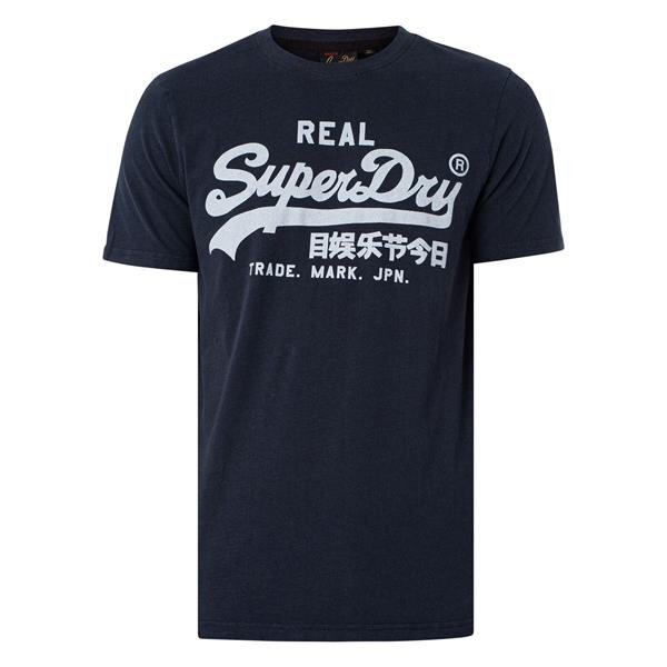 Marškinėliai vyramas Superdy, mėlyni kaina ir informacija | Vyriški marškinėliai | pigu.lt