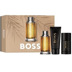 Rinkinys Hugo Boss BOSS The Scent vyrams EDT 100 ml + dušo želė 100 ml + dezodorantas, 75 ml kaina ir informacija | Kvepalai vyrams | pigu.lt
