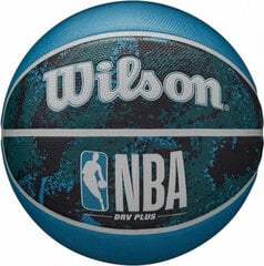 Баскетбольный мяч Wilson  NBA Plus Vibe Синий цена и информация | Баскетбольные мячи | pigu.lt