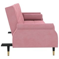 Sofa-lova su pagalvėlėmis vidaXL, rožinė цена и информация | Диваны | pigu.lt