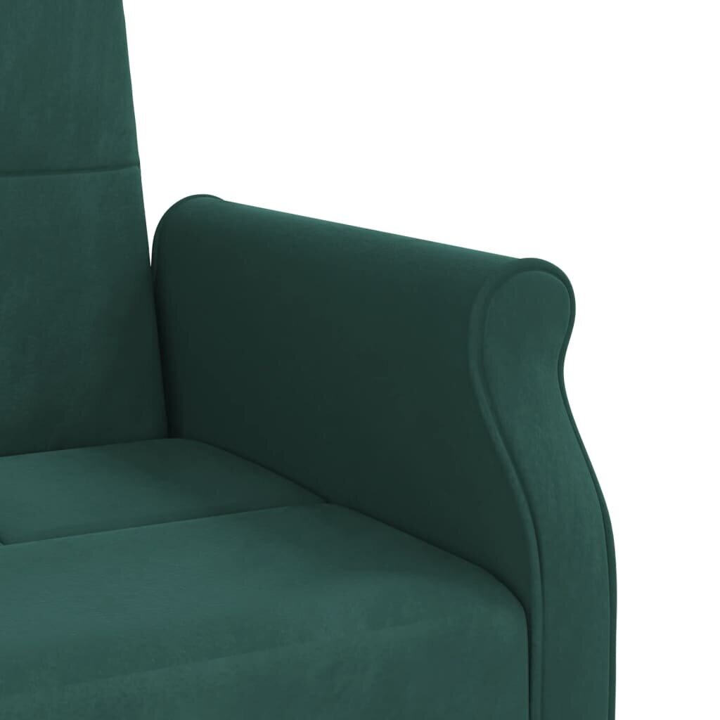 Sofa-lova su pagalvėlėmis vidaXL, žalia цена и информация | Sofos | pigu.lt