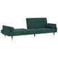Sofa-lova su pagalvėlėmis vidaXL, žalia kaina ir informacija | Sofos | pigu.lt