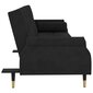 Sofa-lova su pagalvėlėmis vidaXL, juoda kaina ir informacija | Sofos | pigu.lt
