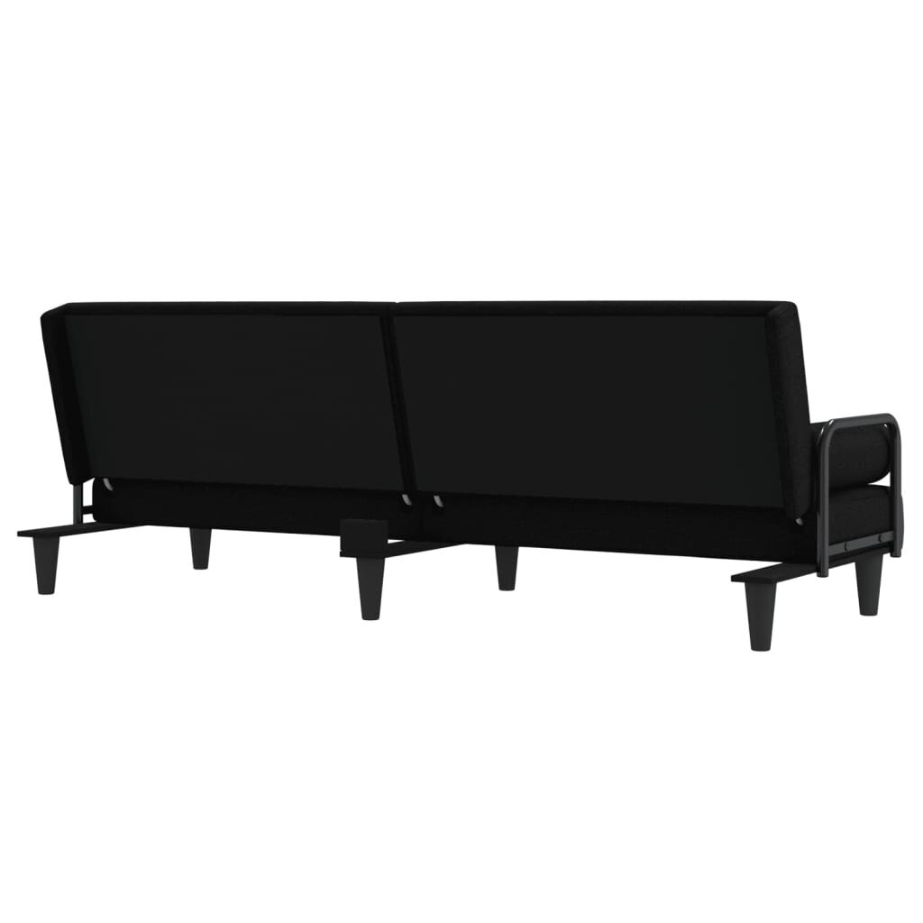 Sofa-lova su porankiais vidaXL, juoda цена и информация | Sofos | pigu.lt