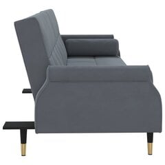 Sofa-lova su pagalvėlėmis vidaXL, pilka цена и информация | Диваны | pigu.lt