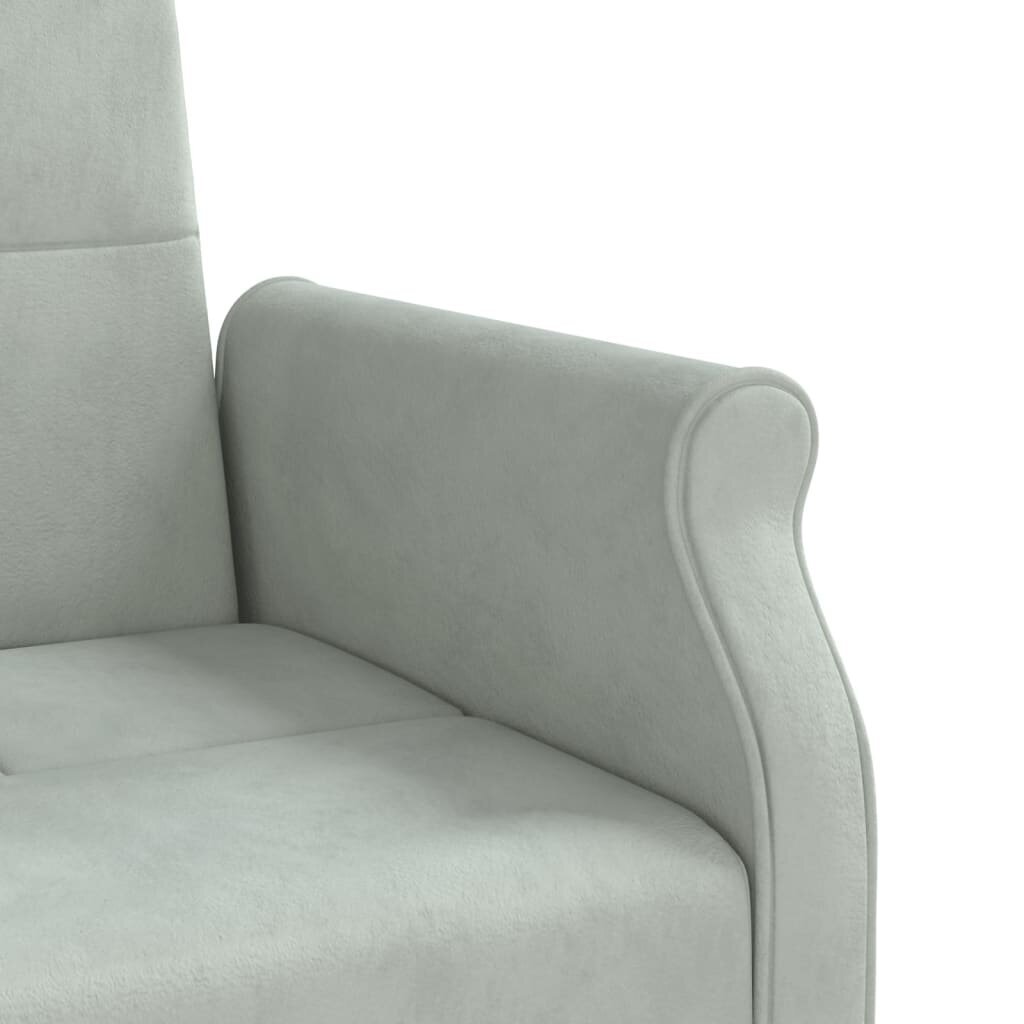 Sofa-lova su pagalvėlėmis vidaXL, pilka цена и информация | Sofos | pigu.lt
