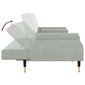 Sofa-lova su pagalvėlėmis vidaXL, pilka цена и информация | Sofos | pigu.lt