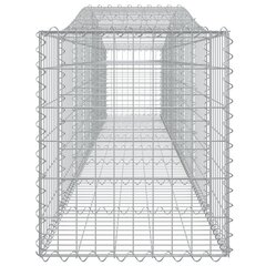 Išlenkti gabiono krepšiai vidaXL 400x50x60/80cm kaina ir informacija | Tvoros ir jų priedai | pigu.lt