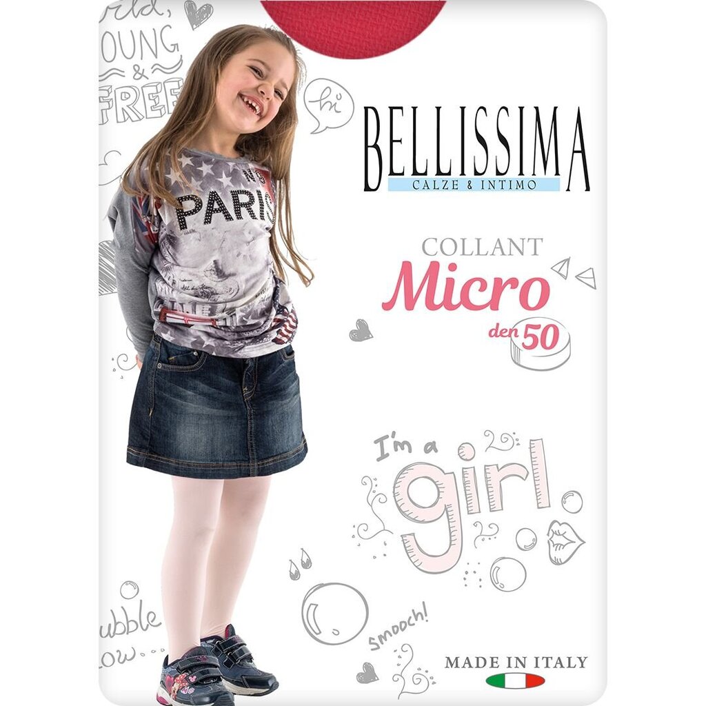 Pėdkelnės mergaitėms Micro, rožinės, 50 DEN kaina ir informacija | Kojinės, pėdkelnės mergaitėms | pigu.lt