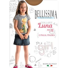 Pėdkelnės vaikams Luna, smėlio spalvos, 15 DEN, 2 poros цена и информация | Носки, колготки для девочек | pigu.lt