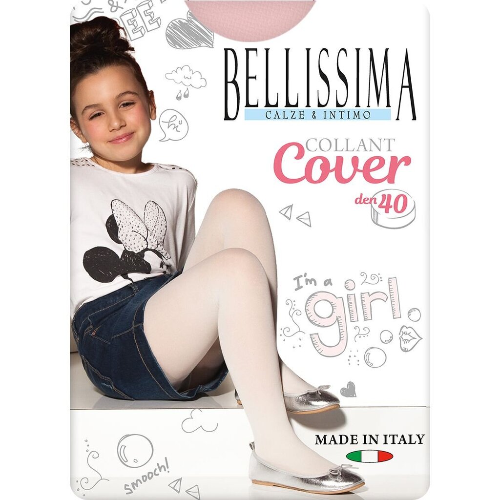 Pėdkelnės vaikams Cover, rožinės, 40 DEN kaina ir informacija | Kojinės, pėdkelnės mergaitėms | pigu.lt