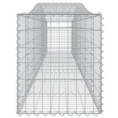 Išlenkti gabiono krepšiai vidaXL 400x50x60/80cm kaina ir informacija | Tvoros ir jų priedai | pigu.lt