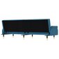 Sofa-lova su pagalvėlėmis vidaXL, mėlyna kaina ir informacija | Sofos | pigu.lt