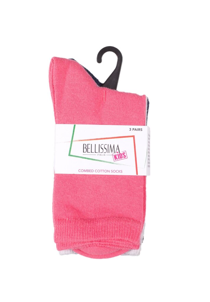 Kojinės mergaitėms Bellissima B506, įvairių spalvų, 3 poros цена и информация | Kojinės, pėdkelnės mergaitėms | pigu.lt