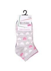 Kojinės mergaitėms Bellissima B508, pilkos, 2 poros kaina ir informacija | Kojinės, pėdkelnės mergaitėms | pigu.lt
