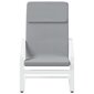 Poilsio kėdė vidaXL, pilka kaina ir informacija | Svetainės foteliai | pigu.lt