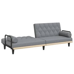 Sofa-lova su porankiais vidaXL, pilka цена и информация | Диваны | pigu.lt