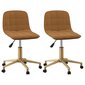 Pasukamos valgomojo kėdės vidaXL, 2 vnt., rudos kaina ir informacija | Virtuvės ir valgomojo kėdės | pigu.lt