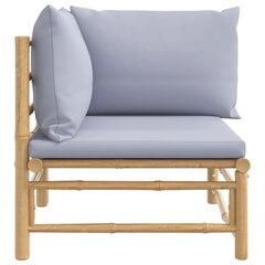 Sodo sofa vidaXL, ruda/pilka kaina ir informacija | Lauko kėdės, foteliai, pufai | pigu.lt