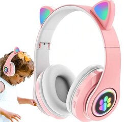Наушники с ушками Bluetooth для детей со светодиодной подсветкой цена и информация | Теплая повязка на уши, черная | pigu.lt