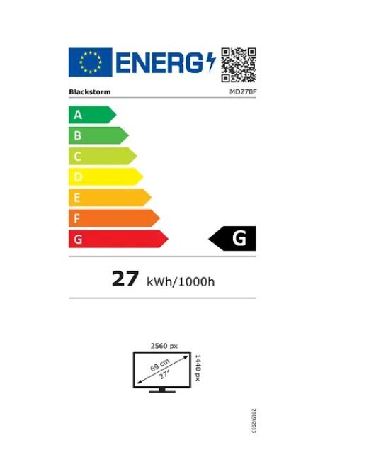 Blackstorm 27QHD kaina ir informacija | Monitoriai | pigu.lt
