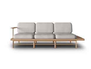 Lauko sofa Calme Jardin Belize, pilka kaina ir informacija | Lauko kėdės, foteliai, pufai | pigu.lt