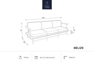 Lauko sofa Calme Jardin Belize, smėlio spalvos kaina ir informacija | Lauko kėdės, foteliai, pufai | pigu.lt