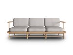 Lauko sofa Calme Jardin Belize, pilka