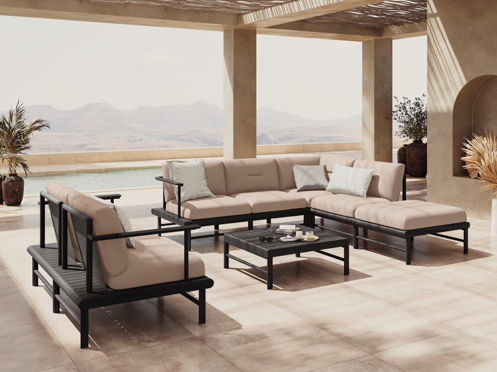 Lauko sofa Calme Jardin Hawai, smėlio spalvos kaina ir informacija | Lauko kėdės, foteliai, pufai | pigu.lt