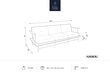 Lauko sofa Calme Jardin Hawai, smėlio spalvos цена и информация | Lauko kėdės, foteliai, pufai | pigu.lt